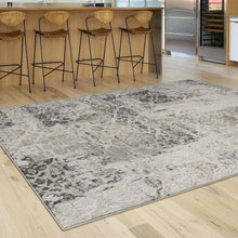 Load image into Gallery viewer, Stylish Faded Luxe Grey Rug
