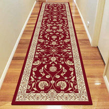 Load image into Gallery viewer, Golden Boarder Traditional Design Red Runner