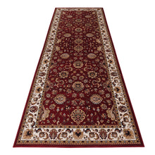 Load image into Gallery viewer, Golden Boarder Traditional Design Red Runner