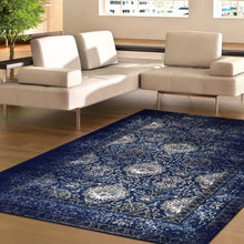 Load image into Gallery viewer, Traditional Luxury Navy Rug