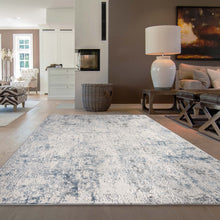 Load image into Gallery viewer, Stylish Transitional Faded Cloud Light Grey Rug