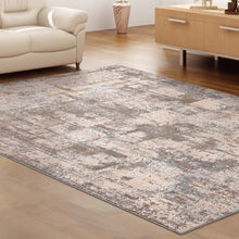 Load image into Gallery viewer, Stylish Faded Cloud Palette Light Grey Rug