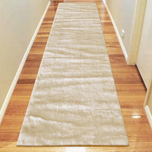 Load image into Gallery viewer, Casuals Plain Design Shaggy Beige Runner