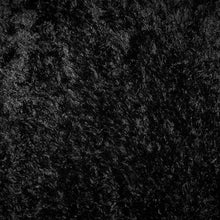 Load image into Gallery viewer, Casuals Plain Design Shaggy Black Rug