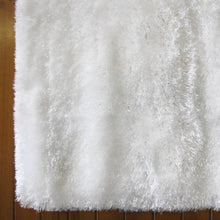 Load image into Gallery viewer, Casuals Plain Design Shaggy White Rug