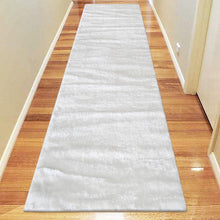 Load image into Gallery viewer, Casuals Plain Design Shaggy White Runner