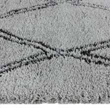 Load image into Gallery viewer, Moroccan Plushy Grey Rug
