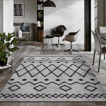 Load image into Gallery viewer, Moroccan Plushy Broken Grey Rug