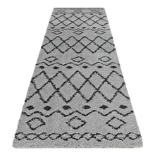 Load image into Gallery viewer, Moroccan Plushy Broken Grey Runner