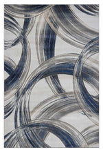 Load image into Gallery viewer, Moon Ring Shape Grey Rug