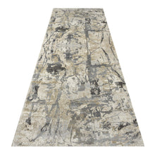 Load image into Gallery viewer, Melbourn Graffiti Style Light Grey Runner