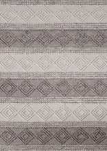 Load image into Gallery viewer, Tribal Knit Hand-Woven Wool Beige Rug