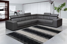 Load image into Gallery viewer, Tribal Knit Hand-Woven Wool Black Rug