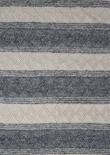 Load image into Gallery viewer, Tribal Knit Hand-Woven Wool Grey Rug