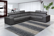 Load image into Gallery viewer, Tribal Knit Hand-Woven Wool Grey Rug