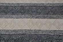 Load image into Gallery viewer, Tribal Knit Hand-Woven Wool Grey Rug