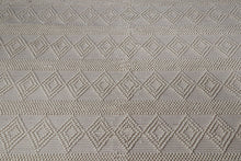 Load image into Gallery viewer, Tribal Knit Hand-Woven Wool Natural Rug
