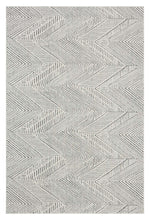 Load image into Gallery viewer, Outdoor Solid ZigZag Design Blue Rug