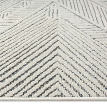 Load image into Gallery viewer, Outdoor Solid ZigZag Design Blue Rug
