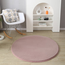Load image into Gallery viewer, Plushy Round Shape Shag Pink Rug