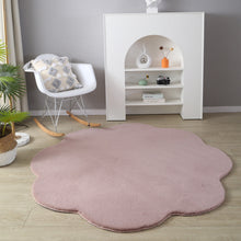 Load image into Gallery viewer, Plushy Flower Shape Shag Pink Rug