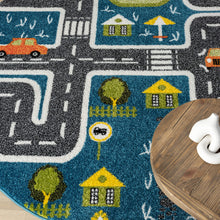 Load image into Gallery viewer, Kidsville 574 Blue Round
