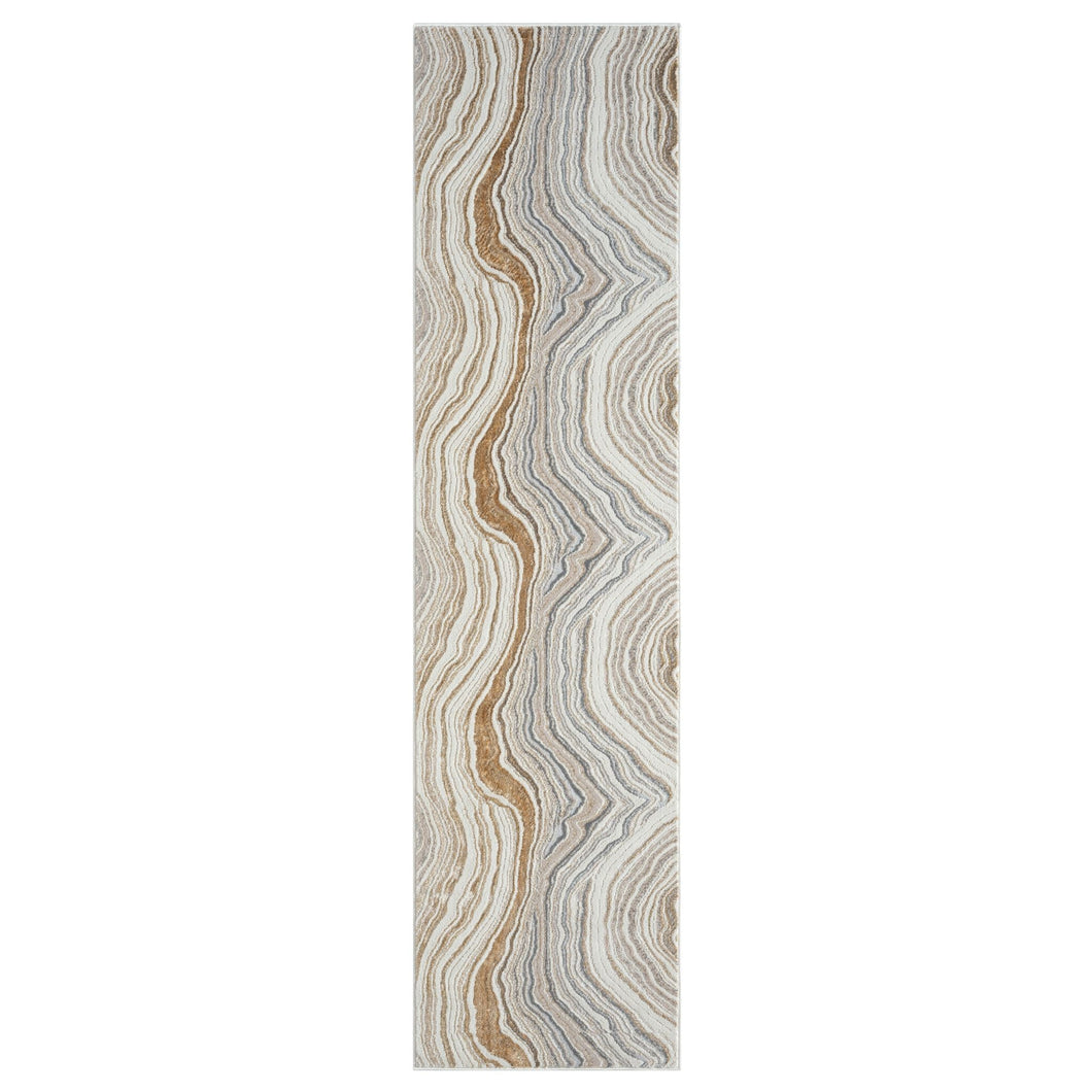 Amber Wavy Stone Runner