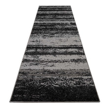 Load image into Gallery viewer, Broken Striped Design Grey Hallway Runner
