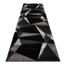 Load image into Gallery viewer, Modern Geometric Design Grey Hallway Runner
