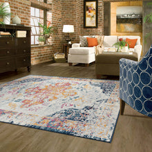 Load image into Gallery viewer, Vintage Faded Floral Rug
