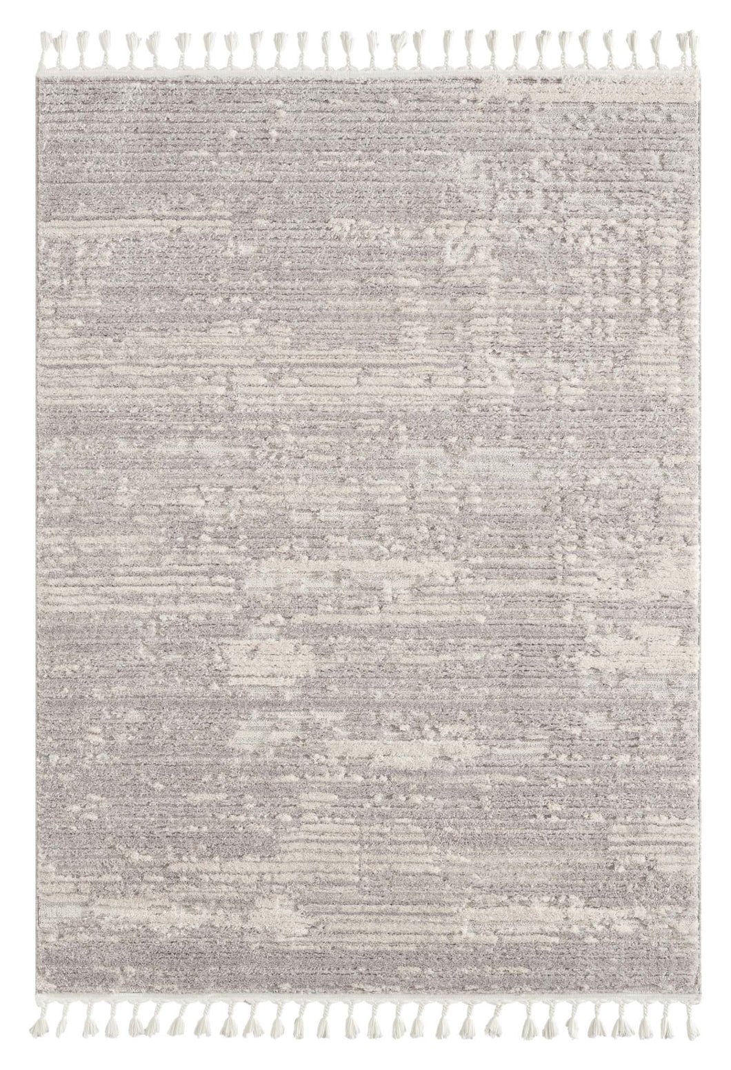 Striped Design Grey Rug