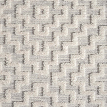 Load image into Gallery viewer, Orchid Textured Geometric Pattern Ivory Runner
