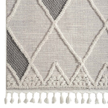 Load image into Gallery viewer, Moroccan Plushy Grey Rug
