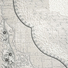 Load image into Gallery viewer, Traditional Victorian Pattern Grey Round
