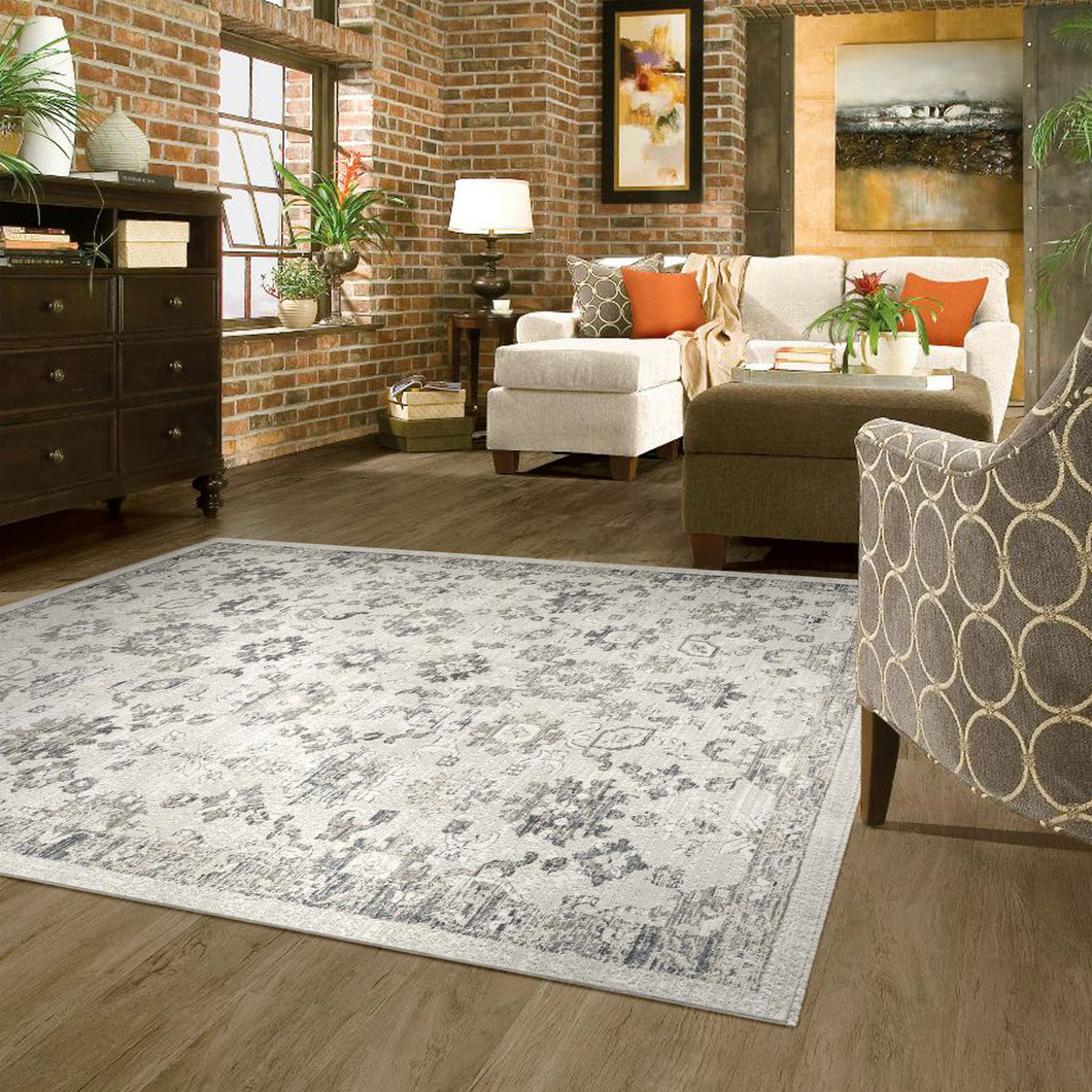 Ottoman Traditional Design Cream Rug