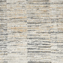 Load image into Gallery viewer, Striped Design Soft Grey Rug
