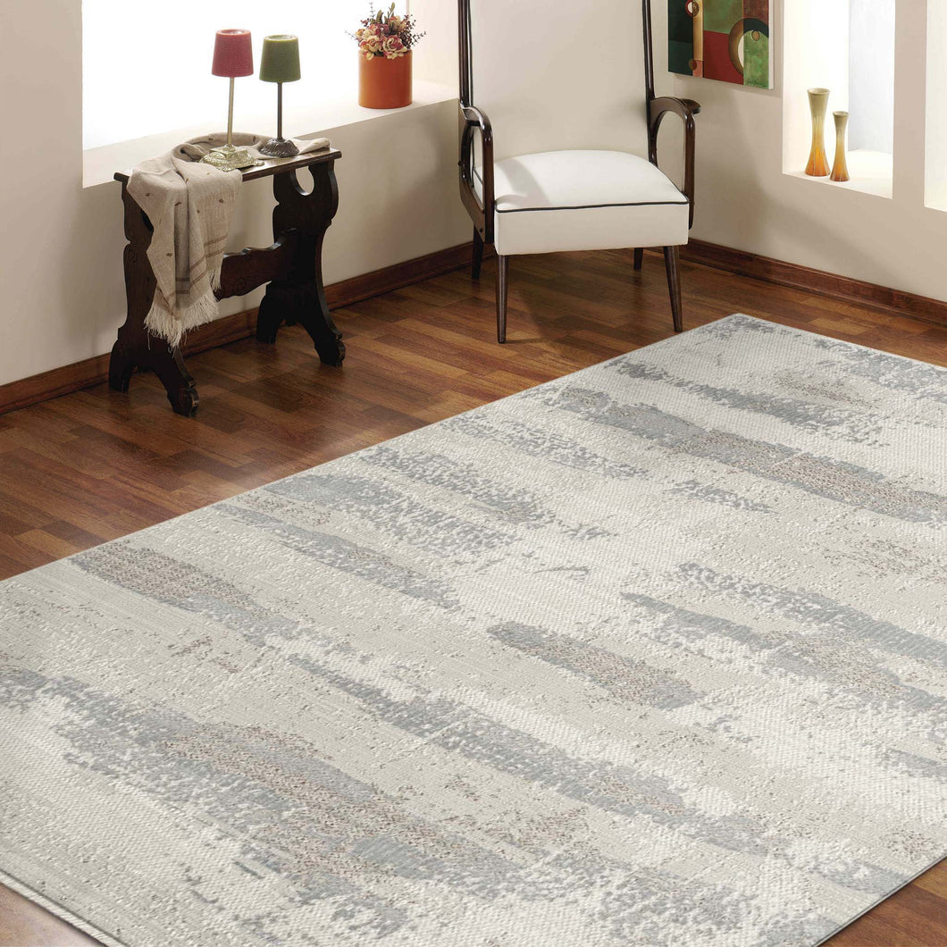 Washed Colour Style Grey Rug