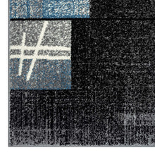 Load image into Gallery viewer, Geometic Mosaic Design Blue Rug
