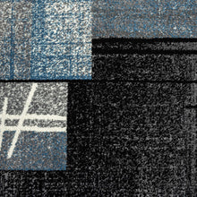 Load image into Gallery viewer, Geometic Mosaic Design Blue Rug
