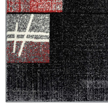 Load image into Gallery viewer, Geometric Mosaic Pattern Red Rug
