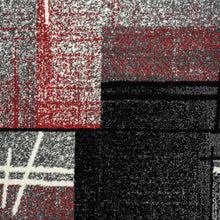 Load image into Gallery viewer, Geometric Mosaic Pattern Red Rug
