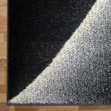 Load image into Gallery viewer, Graffiti Star Black and Red Rug
