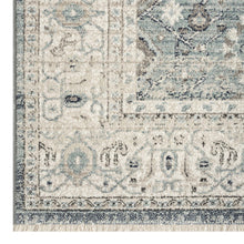 Load image into Gallery viewer, Traditional Wonder Boarder Light Blue Rug
