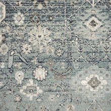 Load image into Gallery viewer, Traditional Wonder Boarder Light Blue Rug
