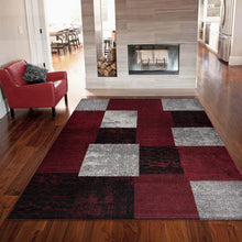 Load image into Gallery viewer, Modern Cuba Red Rug
