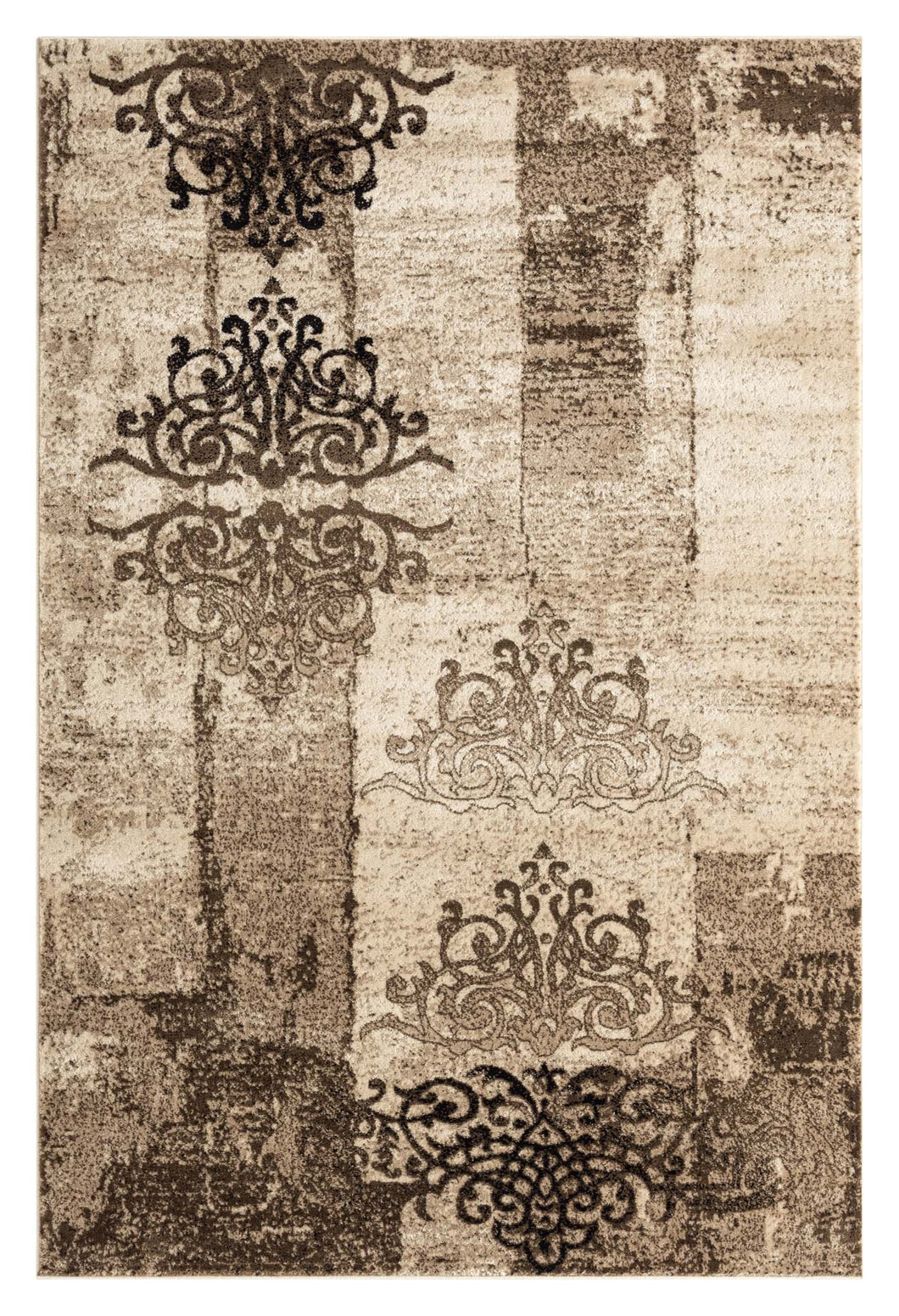 Chandelier Design Brown Rug