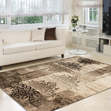 Load image into Gallery viewer, Chandelier Design Brown Rug
