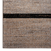 Load image into Gallery viewer, Modern Striped Brown Rug
