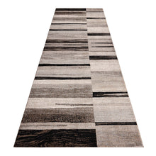 Load image into Gallery viewer, Modern Striped Brown Runner
