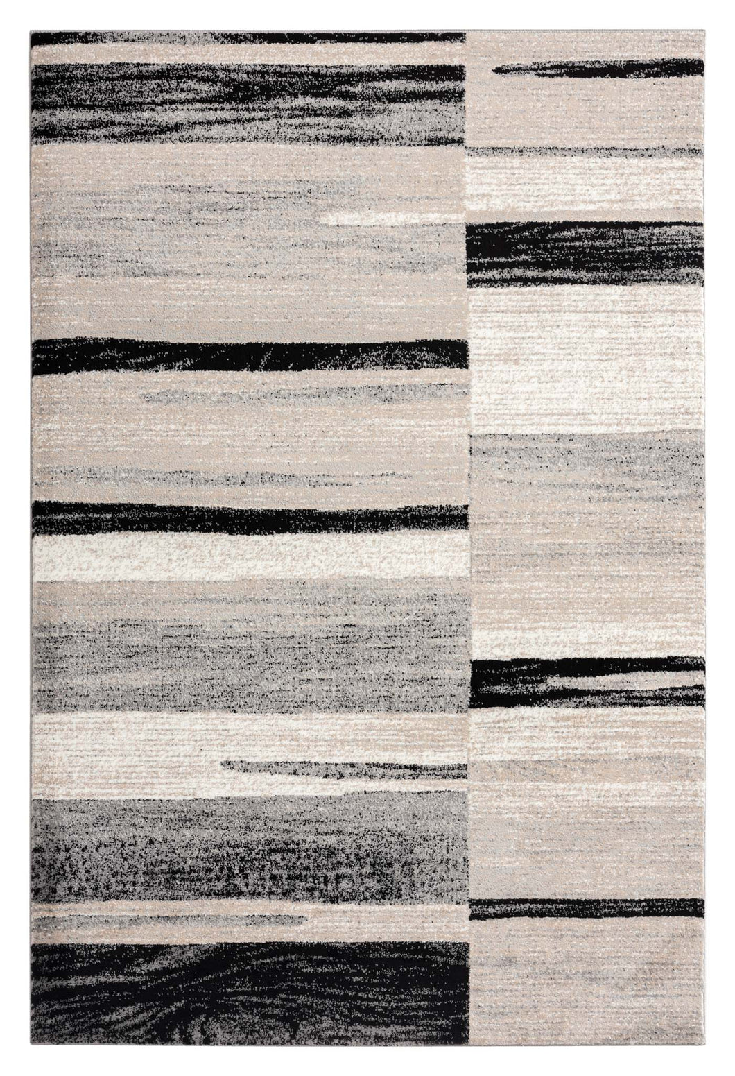 Modern Striped Grey Rug